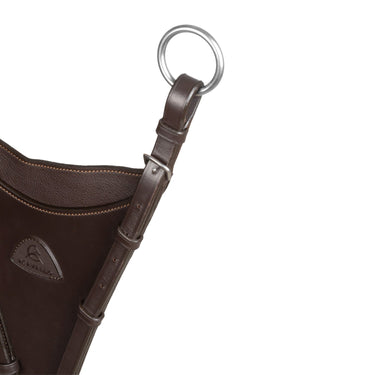 Acavallo Adjustable Leather Bib Martingale Attachment- Dark Brown| Online For Equine