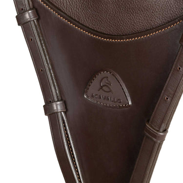 Acavallo Adjustable Leather Bib Martingale Attachment- Dark Brown| Online For Equine