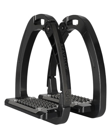 Acavallo Arena AluPro Adults Charcoal Safety Stirrups| Online For Equine