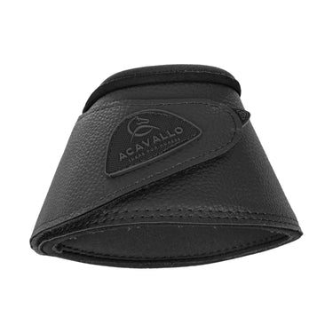 Buy Acavallo Bell Boots In PU Leather With Velcro Fastening  | Online for Equine