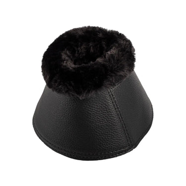 Buy Acavallo Bell Boots With Synthetic Fur In PU Leather With Velcro Fastening  | Online for Equine