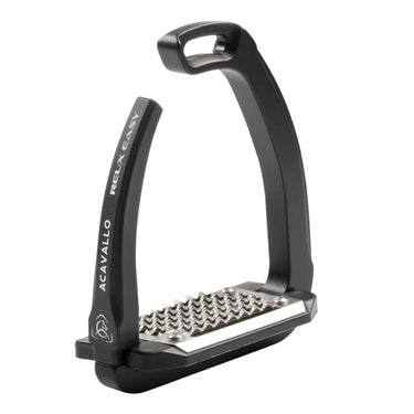 Acavallo Black Rel-X Easy Stirrup With Shaper Silicon Arm| Online For Equine