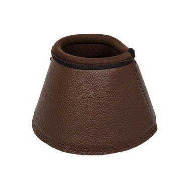 Buy Acavallo Brown Bell Boots In Pu Leather W/Velcro Fastening  | Online for Equine