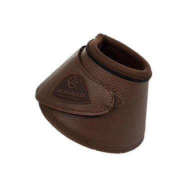 Buy Acavallo Brown Bell Boots In Pu Leather W/Velcro Fastening  | Online for Equine