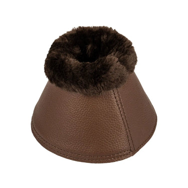 Buy Acavallo Brown Bell Boots W/Synthetic Fur In Pu Leather W/Velcro Fastening  | Online for Equine