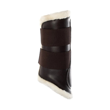 Buy Acavallo Brown Eco-Leather Front Brushing Horse Boots W/Double Velcro Fastening  | Online for Equine