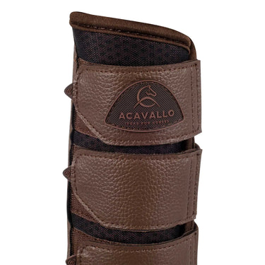 Buy Acavallo Brown Hind Brushing Horse Boots Neoprene Perforated With Triple Velcro  | Online for Equine