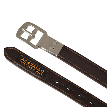 Buy Acavallo Calfskin Stirrup Leathers With Incapsulated Shaped Buckle 160cm  | Online for Equine