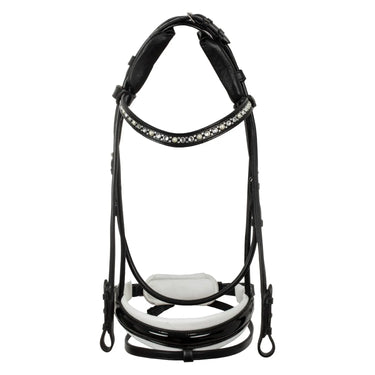 Buy Acavallo Demoiselle Straight Noseband Stlex Pearl Anatomic Leather Bridle  | Online for Equine
