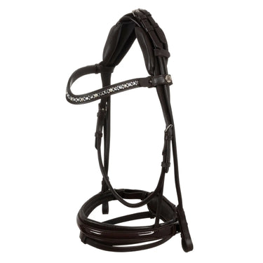 Buy Acavallo Demoiselle Straight Noseband Stlex Pearl Anatomic Leather Bridle  | Online for Equine