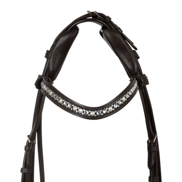 Buy Acavallo Demoiselle Straight Noseband Stlex Pearl Anatomic Leather Bridle  | Online for Equine