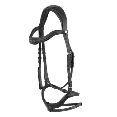 Acavallo Double Soft Leather Jumping Bridle with Fancy Stitching| Online For Equine