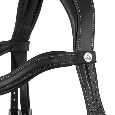 Acavallo Double Soft Leather Jumping Bridle with Fancy Stitching| Online For Equine