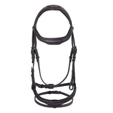 Acavallo Double Soft Leather Jumping Bridle with Fancy Stitching| Online For Equine