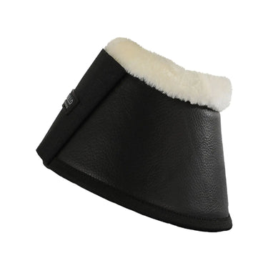 Buy Acavallo Eco-Leather Black Bell Boots With Velcro Fastening  | Online for Equine