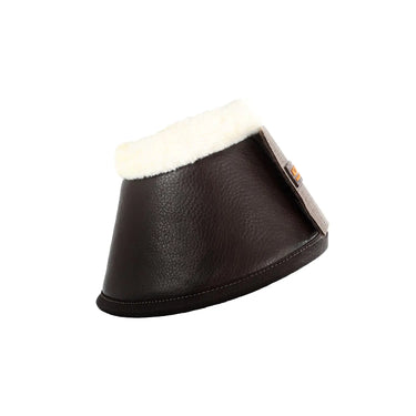 Buy Acavallo Eco-Leather Brown Bell Boots With Velcro Fastening  | Online for Equine
