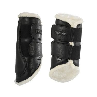 Buy Acavallo Eco-Leather Front Brushing Horse Boots With Double Velcro Fastening  | Online for Equine