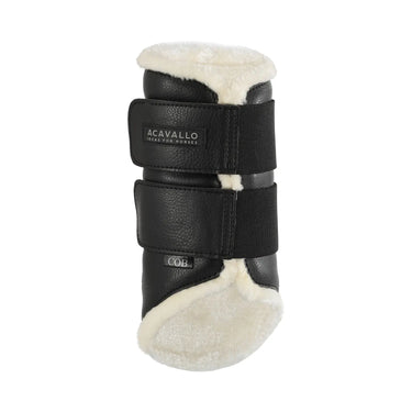 Buy Acavallo Eco-Leather Front Brushing Horse Boots With Double Velcro Fastening  | Online for Equine