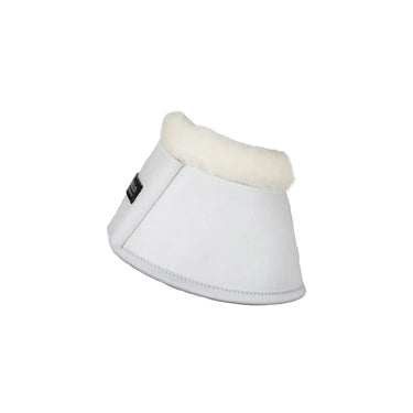 Buy Acavallo Eco-Leather White Bell Boots With Velcro Fastening  | Online for Equine