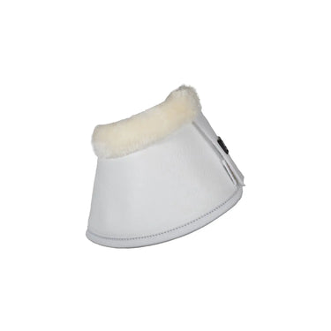Buy Acavallo Eco-Leather White Bell Boots With Velcro Fastening  | Online for Equine