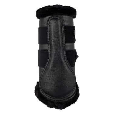 Buy Acavallo Front Brushing Black Boots With Synthetic Fur With Double Velcro  | Online for Equine
