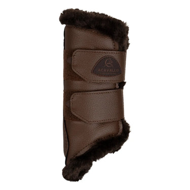 Buy Acavallo Front Brushing Dark Brown Boots With Synthetic Fur With Double Velcro  | Online for Equine