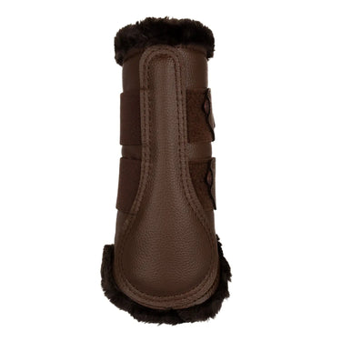 Buy Acavallo Front Brushing Dark Brown Boots With Synthetic Fur With Double Velcro  | Online for Equine