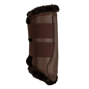 Buy Acavallo Front Brushing Dark Brown Boots With Synthetic Fur With Double Velcro  | Online for Equine