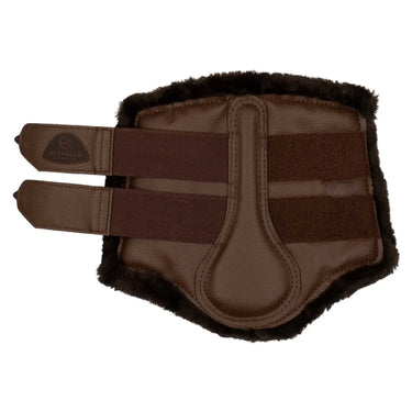Buy Acavallo Front Brushing Dark Brown Boots With Synthetic Fur With Double Velcro  | Online for Equine