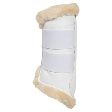 Buy Acavallo Front Brushing White Boots With Synthetic Fur With Double Velcro  | Online for Equine