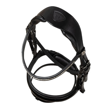 Buy Acavallo Impressione Hannoverian PUll Back Noseband Anatomic Leather Bridle  | Online for Equine