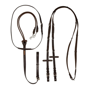 Buy Acavallo Italian Leather And Round Nylon Thiedemann Reins  | Online for Equine