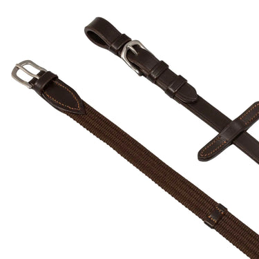Buy Acavallo Italian Leather And Round Nylon Thiedemann Reins  | Online for Equine