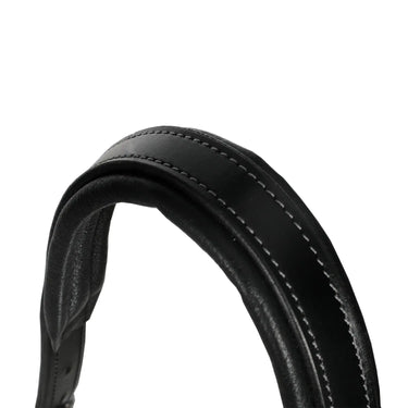 Buy Acavallo Leather Halter With Ergonomic Pollguard - Rope Noseband  | Online for Equine