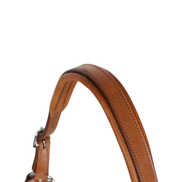 Buy Acavallo Leather Halter With Ergonomic Pollguard - Rope Noseband  | Online for Equine