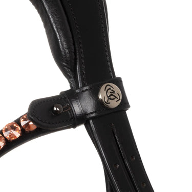 Buy Acavallo Ninfea Straight Noseband Rosegold Fittings Anatomic Leather Bridle  | Online for Equine