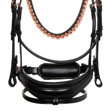 Buy Acavallo Ninfea Straight Noseband Rosegold Fittings Anatomic Leather Bridle  | Online for Equine
