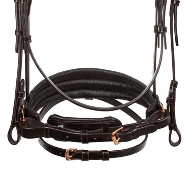 Buy Acavallo Ninfea Straight Noseband Rosegold Fittings Anatomic Leather Bridle  | Online for Equine