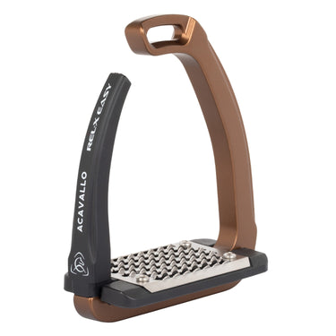 Acavallo Rel-X Easy Stirrups Shaped Arm- Bronze| Online For Equine