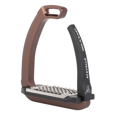 Acavallo Rel-X Easy Stirrups Shaped Arm- Brown| Online For Equine