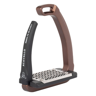 Acavallo Rel-X Easy Stirrups Shaped Arm- Brown| Online For Equine