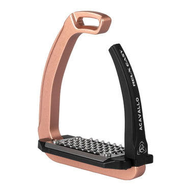 Acavallo Rel-X Easy Stirrups Shaped Arm- Rose Gold| Online For Equine