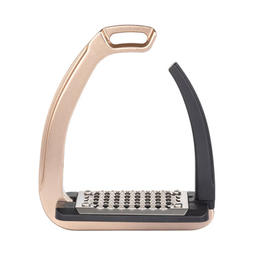 Acavallo Rel-X Easy Stirrups Shaped Arm- Titanium Rose| Online For Equine