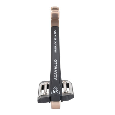Acavallo Rel-X Easy Stirrups Shaped Arm- Titanium Rose| Online For Equine