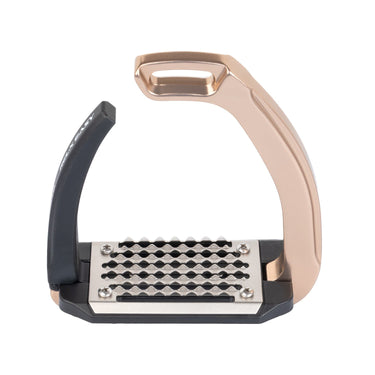 Acavallo Rel-X Easy Stirrups Shaped Arm- Titanium Rose| Online For Equine