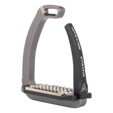 Acavallo Rel-X Easy Stirrups Shaped Arm- Titanium| Online For Equine