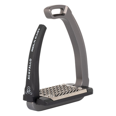 Acavallo Rel-X Easy Stirrups Shaped Arm- Titanium| Online For Equine