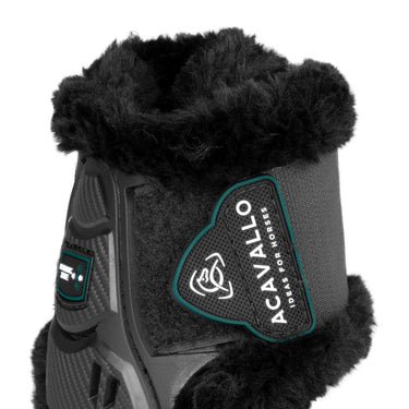 Acavallo Skeleton Dynamic Zone Fetlock Boots With Synthetic Sheepskin- Black| Online For Equine