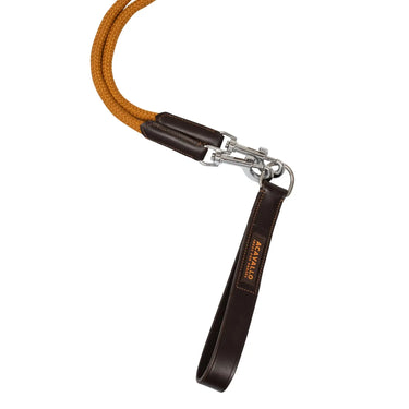 Buy Acavallo Soft Leather Draw Reins W/Round Nylon Rope Dark Brown  | Online for Equine
