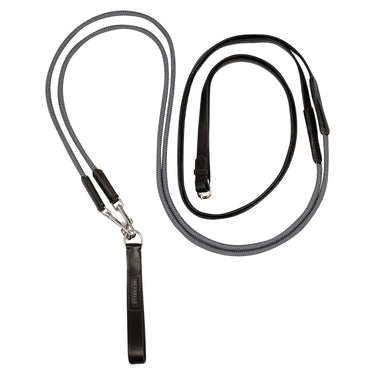 Buy Acavallo Soft Leather Draw Reins With Round Nylon Rope  | Online for Equine